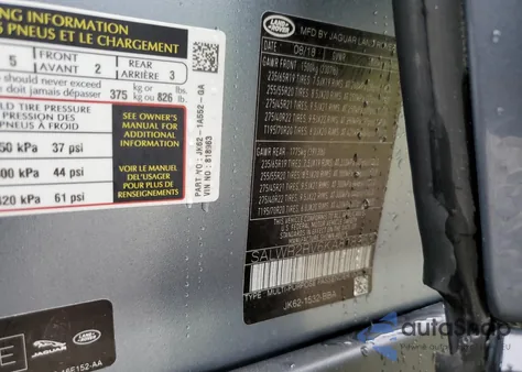 2019 Land Rover Range Rover Sport Hse from USA, damaged, VIN SALWR2RV6KA818963